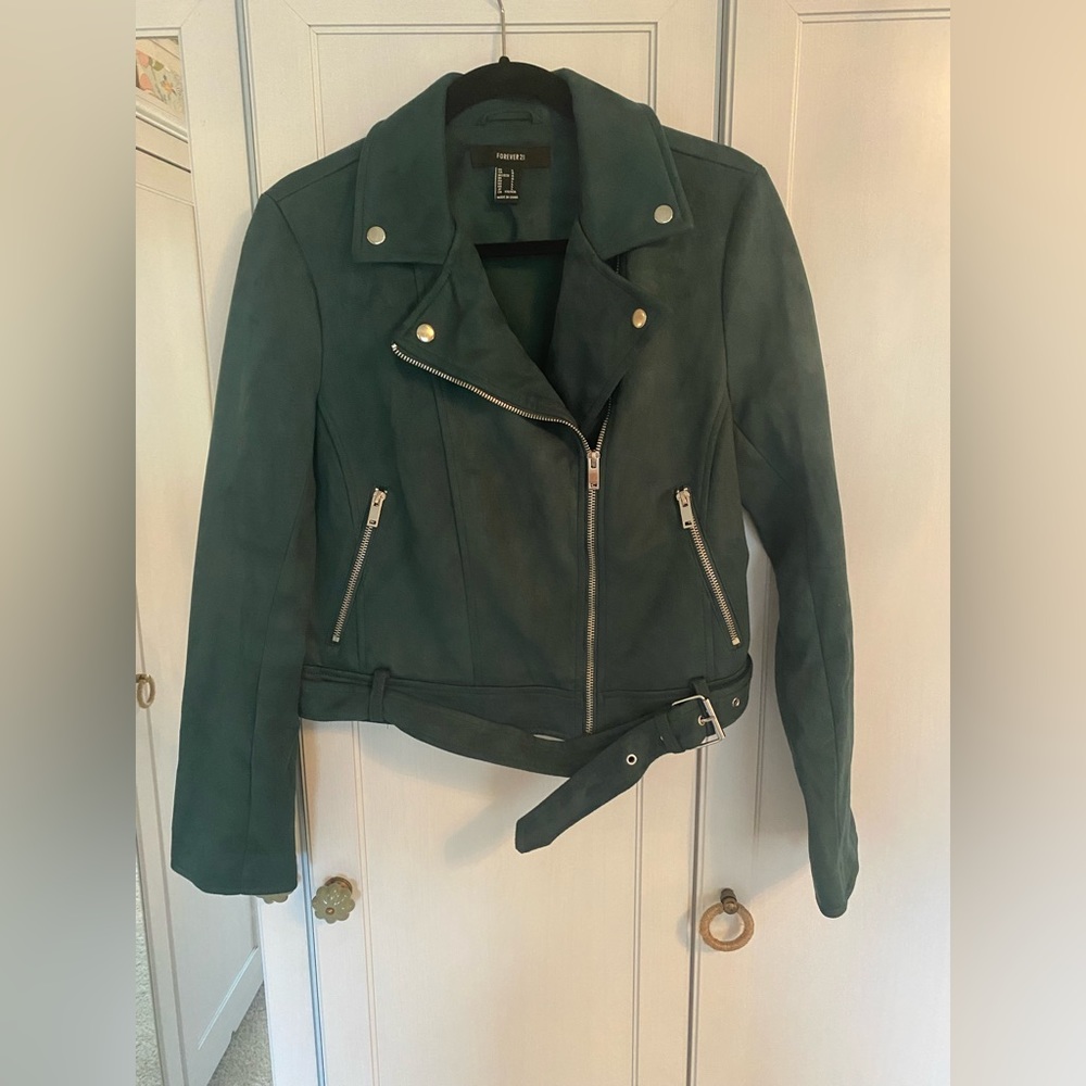 Faux suede jacket